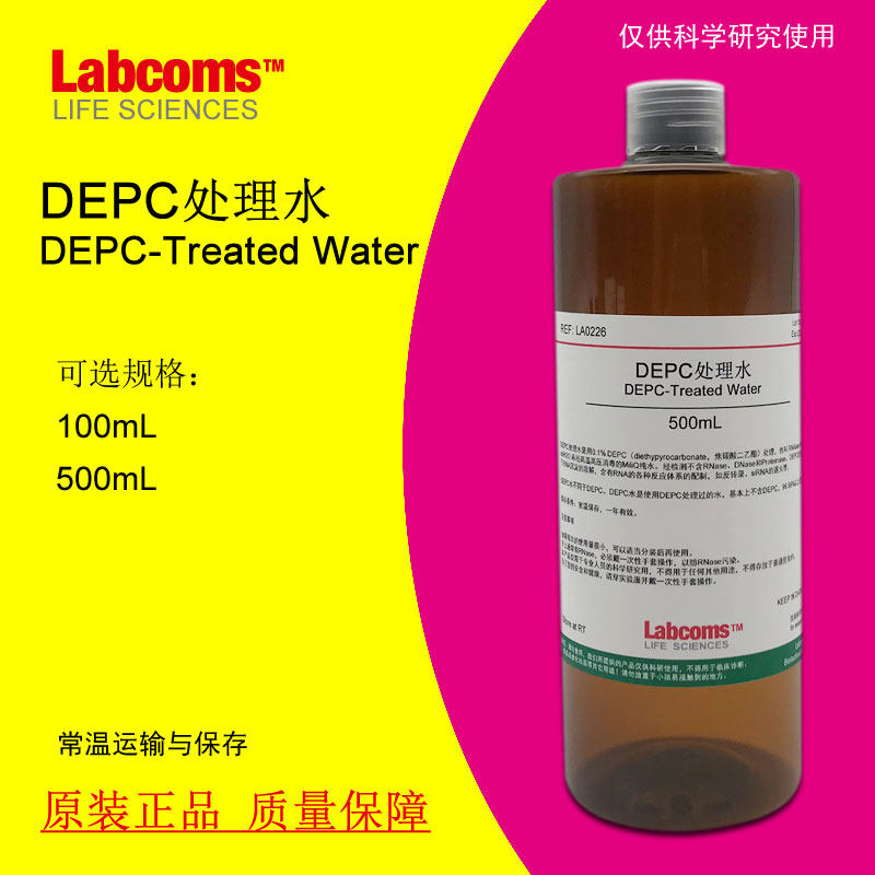 DEPC处理水 无酶无菌水 DEPC水 RNase-free 现货包邮可开票 500mL