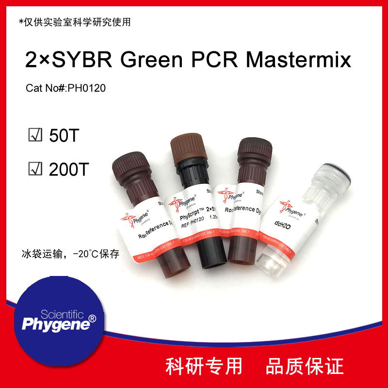 荧光定量PCR试剂盒 2&times;SYBR Green PCR Mastermix PH0120 PHYGENE