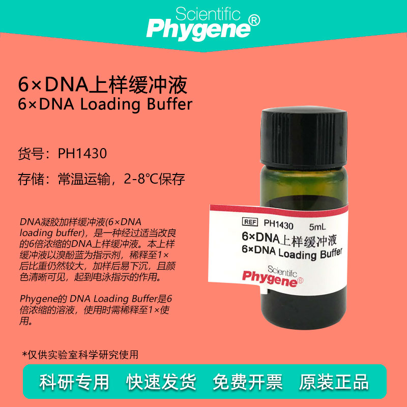 6&times;DNA上样缓冲液 Loading Buffe DNA核酸电泳 [PH1430 PHYGENE]