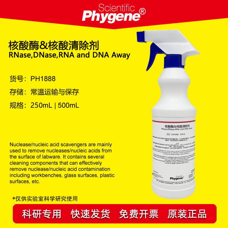 核酸酶/核酸清除剂 RNase,DNase,RNA and DNA Away 实验 500mL