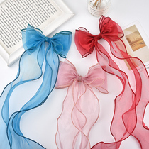 Bow tie hair rope long ribbon head rope Korean princess hairpin tied back of the head hair band little girl ribbon hair ornaments