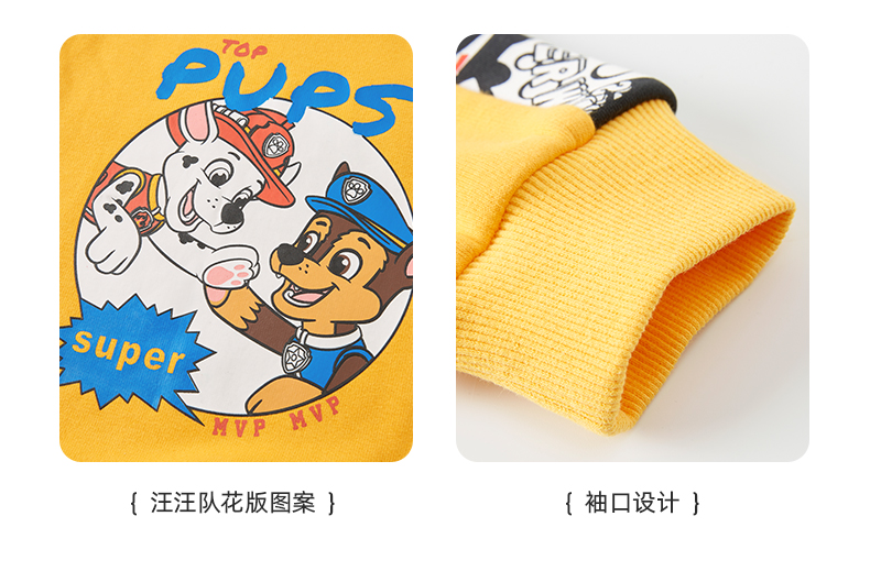 Paw Patrol 汪汪队立大功 21年秋款 男童半高领加绒卫衣 天猫优惠券折后￥59.9包邮（￥99.9-40）105~140cm三色可选