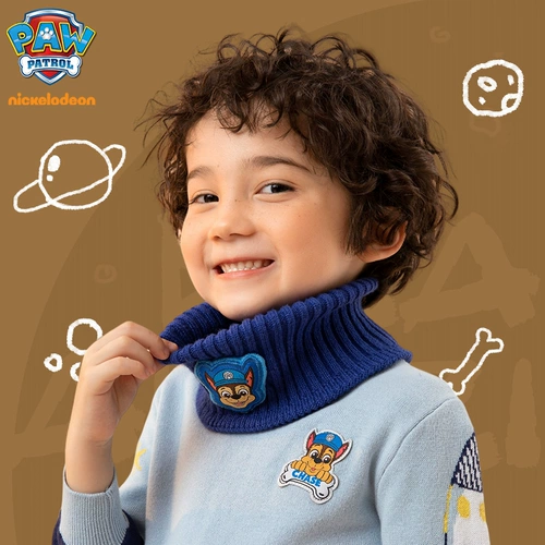 Детский зимний шарф, трикотажный удерживающий тепло шерстяной ветрозащитный шарф-платок для мальчиков, 2023