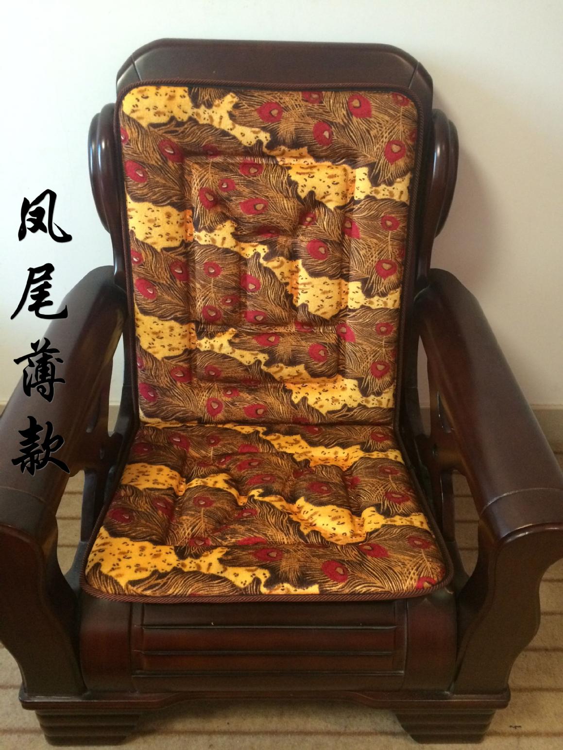 Ghế sofa gỗ đơn đệm đệm chống trượt đệm xốp với phần tựa lưng đệm phần mỏng đệm ghế
