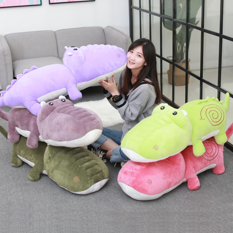 Color crocodile pillow large sleeping crocodile doll plush doll girl birthday gift