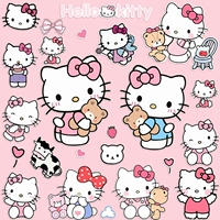 Hello kitty, мультяшный милый чемодан, наклейка, ноутбук, мобильный телефон, наклейки