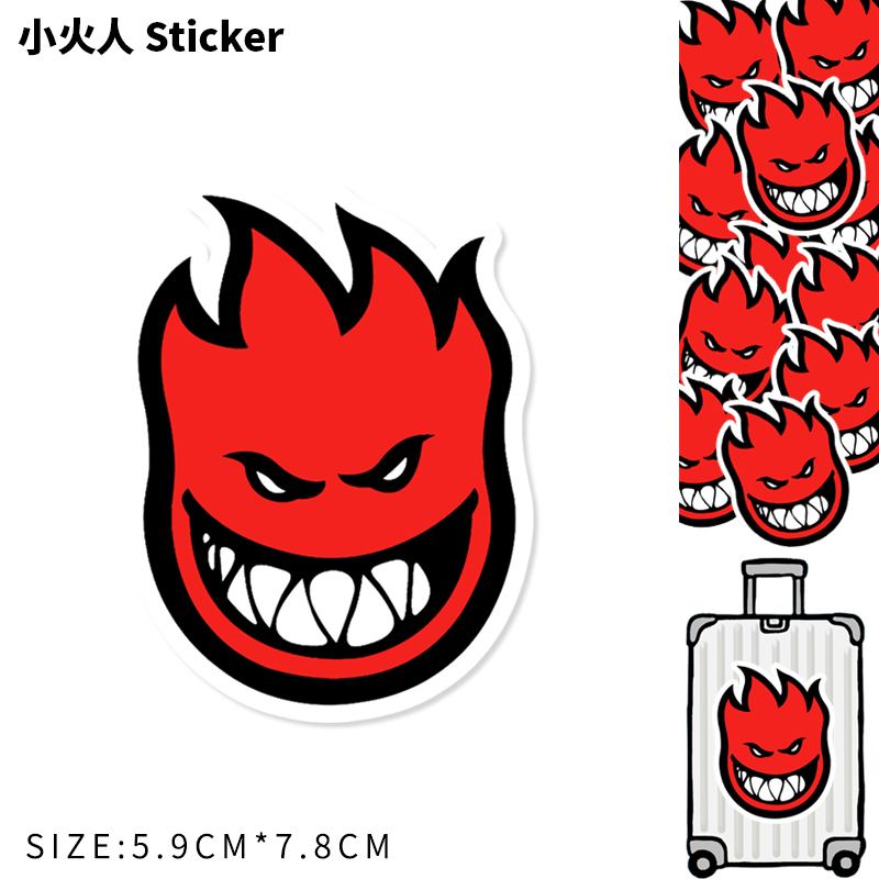 Little Fireman stickers waterproof luggage stickers personality tide brand notebook suitcase stickers skateboard trolley stickers