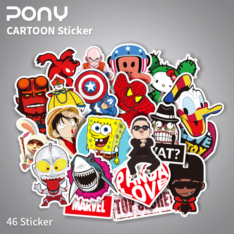 100 Tide Brand Jiangnan Style Suitcase Waterproof Stickers Personalized Laptop Skateboard Suitcase Stickers