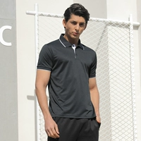 Thể thao kháng T-Shirt nam tùy chỉnh chạy quần áo giản dị mùa hè thoáng khí wicking ve áo ngắn tay nhanh khô áo polo áo polo nữ uniqlo