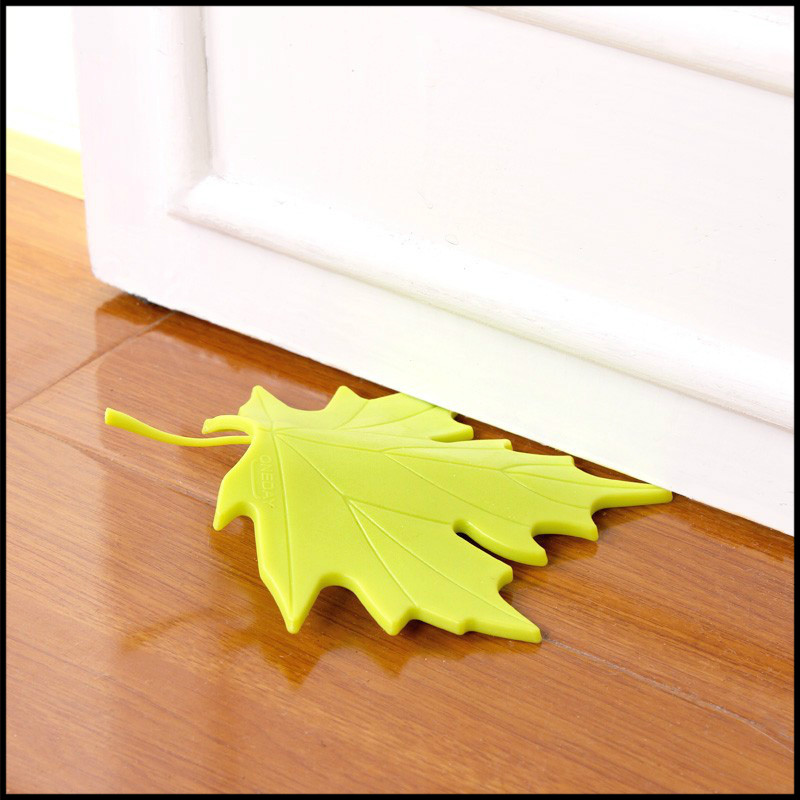 Personality Deciduous Safety Door Stopper Children Cartoon Anti-Clip Hand Creative Door Stopper Maple Leaf Door Stopper Antico Safety Door Slit Card