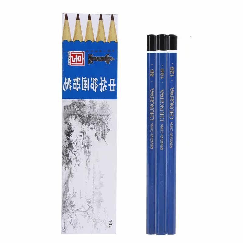 上海中华铅笔101 中华牌绘图铅笔hb H 2h 3h 4h B 2b