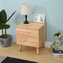Bedside table full solid wood Nordic style mini small simple modern creative storage Japanese-style complete wood color bedroom