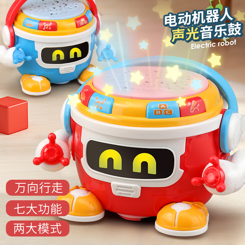Children's electric universal hand clapping drum robot baby baby will sing toy car 2-3-year-old boy girl-Taobao