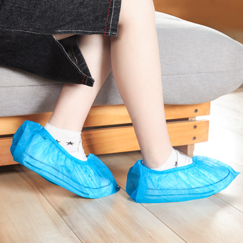 Shoe cover disposable thickened dust-permeable shoe cover foot cover anti-slip disposable unwoven cloth cloth shoe cover Home used in cloth room