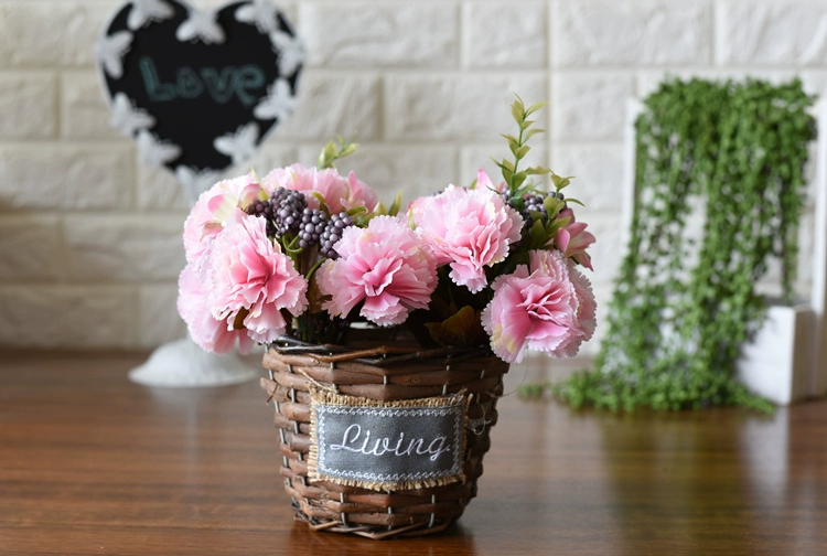 Hoa nhân tạo, cẩm chướng, hoa giả, cắm hoa, hoa nhựa, hoa trang trí, phòng khách, cắm hoa, hoa, quà tặng ngày của mẹ - Hoa nhân tạo / Cây / Trái cây đào giả