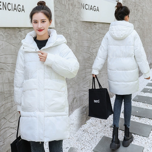 Демисезонная длинная куртка, пуховик с капюшоном с пухом