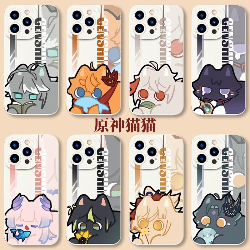 Genshin Impact Cat Silicone Phone Case Suitable for Sangonomiya Apple iPhone 17, Hu Tao, Huawei M70, Wanye, Xiaomi 15, Natsaida, Vivo Iqoo Neo 10 Pro+, Xiang, Oppo, Oneplus 13t, Honor Genshin Impact Cat Silicone Phone Case Suitable for Sangonomiya Apple iPhone 17, Hu Tao, Huawei M70, Wanye, Xiaomi 15, Natsaida, Vivo Iqoo Neo 10 Pro+, Xiang, Oppo, Oneplus 13t, Honor