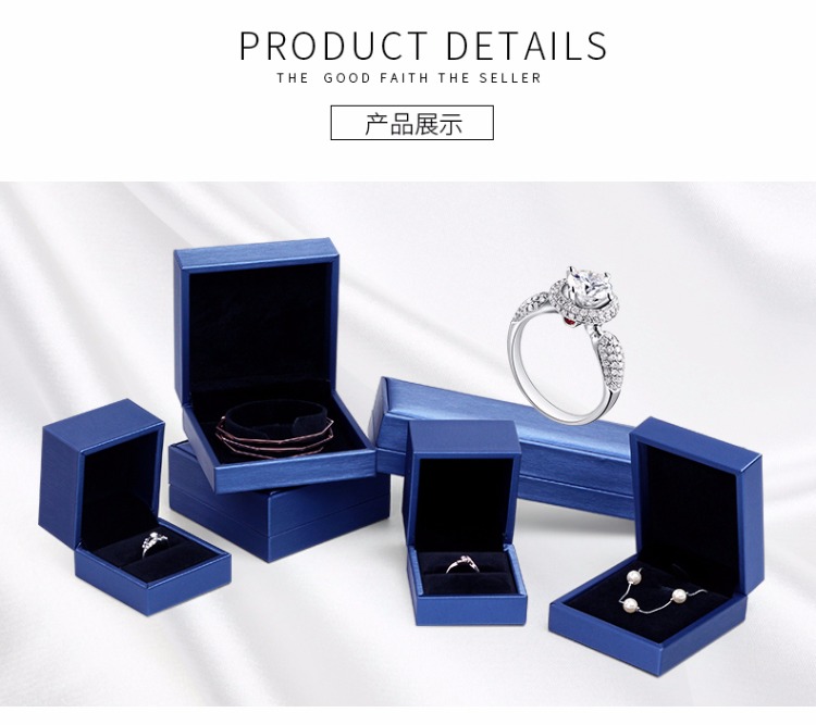 Hộp trang sức cao cấp chải PU da vòng cổ hộp mặt dây chuyền vòng tay vòng tay trang sức bao bì hộp cưới - Vòng đeo tay Cuff vòng cartier