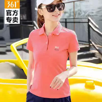 361 Sports Women Official 2021 Summer Casual Top Training Lapel Polo Shirt Thin Breathable Short Sleeve