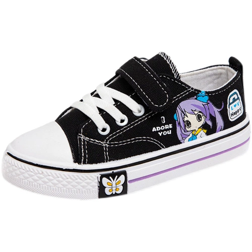 Модные тканевые весенние универсальные кроссовки, детская спортивная обувь, мягкая подошва