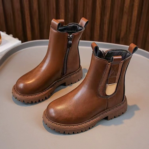 Martens, модные ботинки в английском стиле, детские короткие сапоги для отдыха, 2022, осенние, тренд сезона, в британском стиле