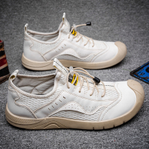 Mens shoes 2021 new trend casual Board Shoes summer breathable net shoes dad lazy man a pedal clown trendy shoes