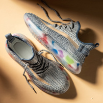 Mens shoes 2021 new trend wild casual sports shoes mens summer breathable thin flying mesh trendy shoes