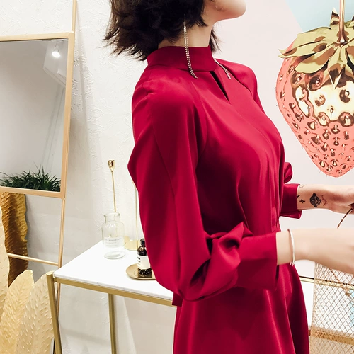 Бордовое красное весеннее вечернее платье, подходит для подростков