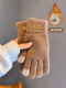 Gloves for women, winter warm plus velvet and thickened cycling knitted non-slip touch screen windproof and cold-proof cycling woolen gloves