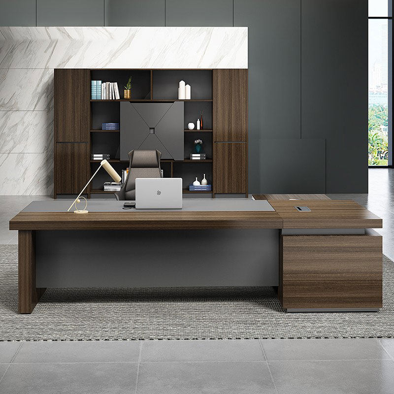 Office boss table simple modern executive desk president table manager table single supervisor station office desk and chair combination