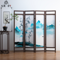 Screen partition wall decoration bedroom living room office Hotel restaurant Chinese solid wood barrier porch mobile folding