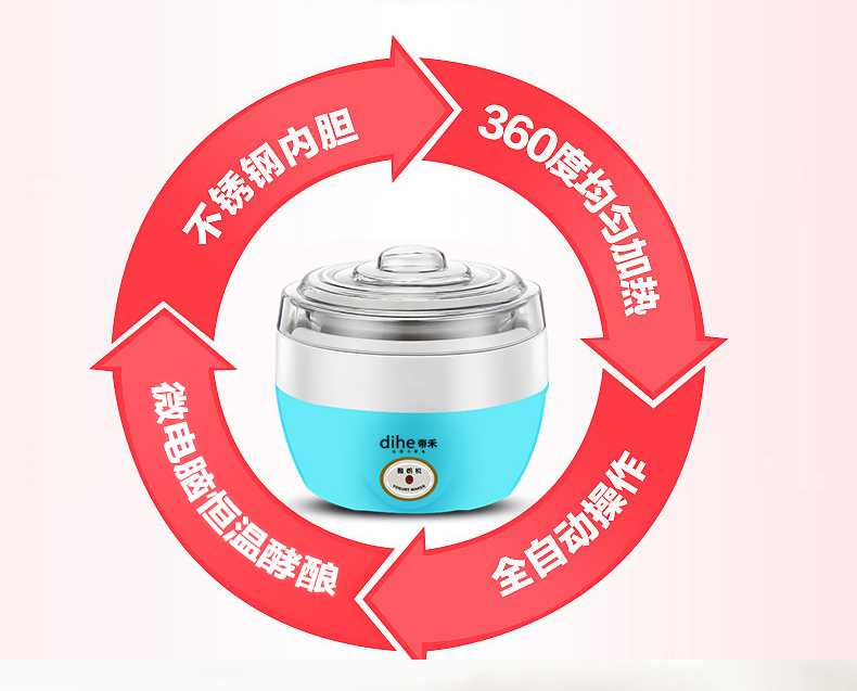 [] Dihe máy làm sữa chua gia dụng tự động công suất lớn máy natto đa chức năng - Sản xuất sữa chua