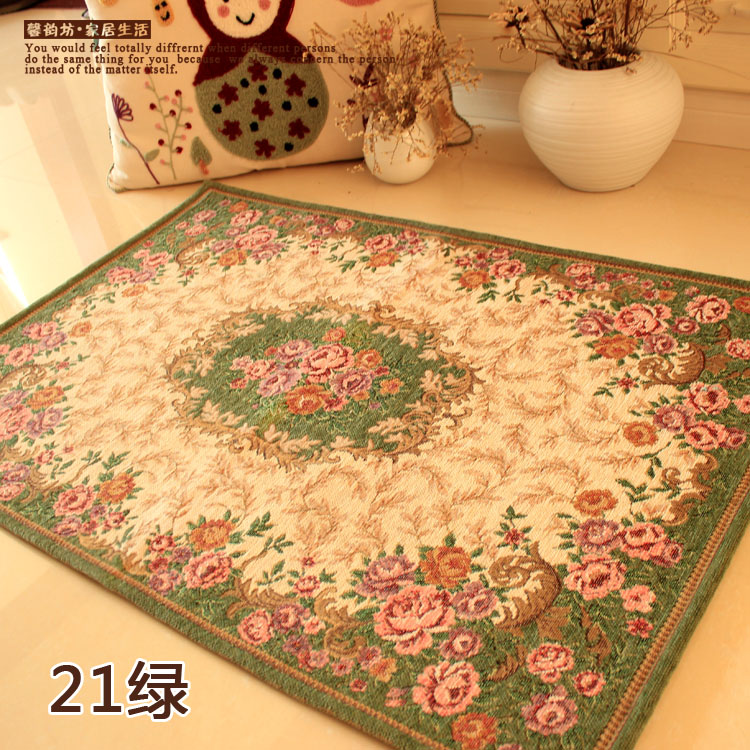 [Multi-kích thước] Châu Âu mục vụ Dorni Jacquard thảm non-slip thấm mat thảm cửa thảm nhà hiên mat