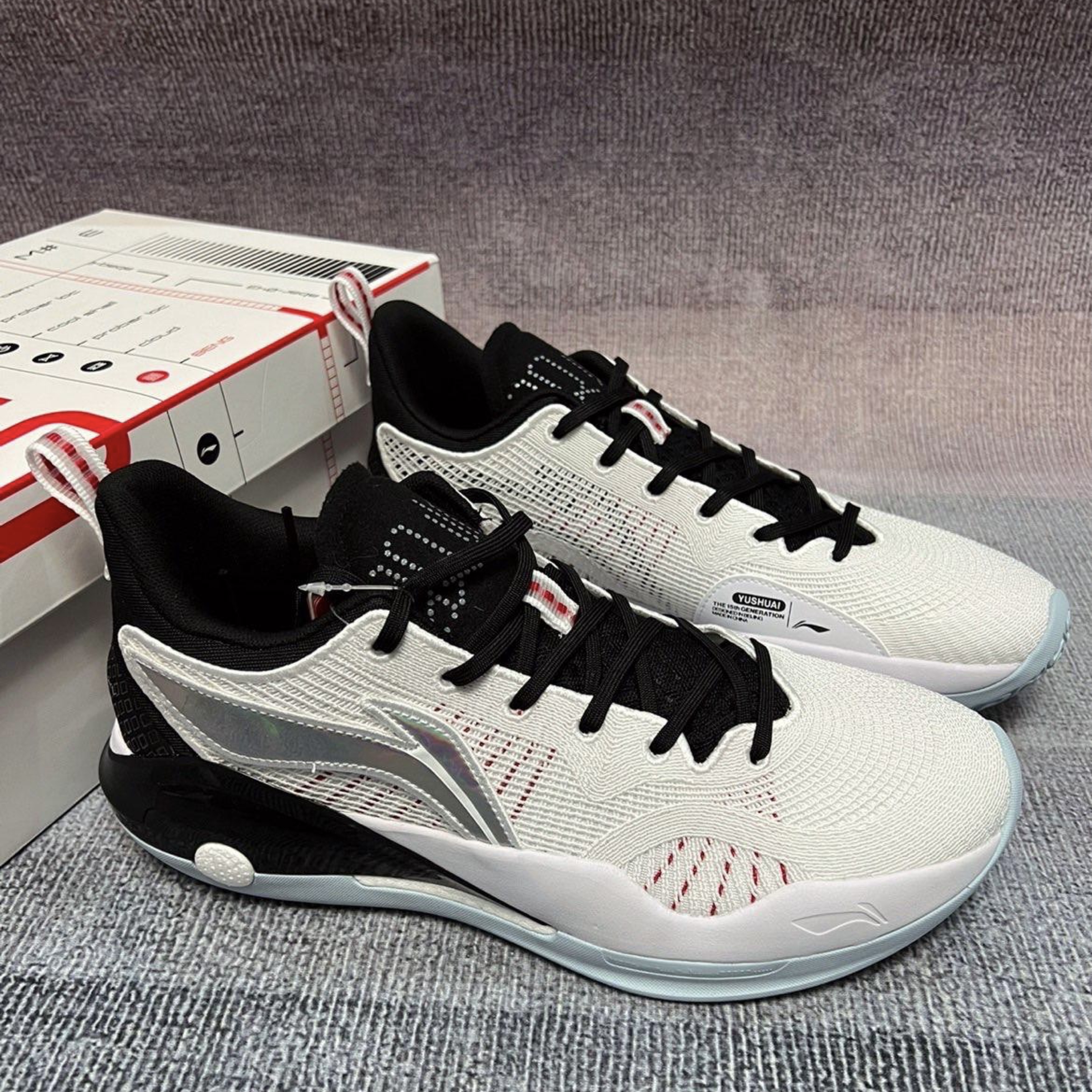 Li Ning 2021 new style of Yu Shuai 15 Men's shock absorbing abrasion-proof rebound professional high cylinder basketball shoes ABAS007-1