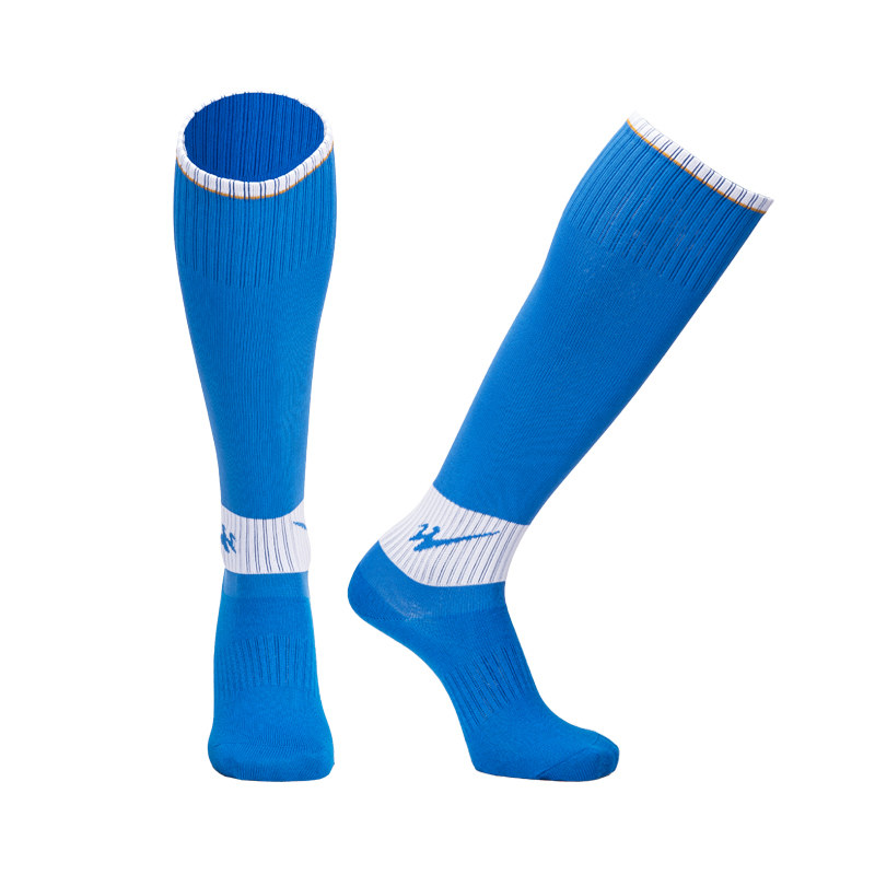 Double Star Soccer Socks Kids Soccer Socks White Blue Youth Soccer Socks