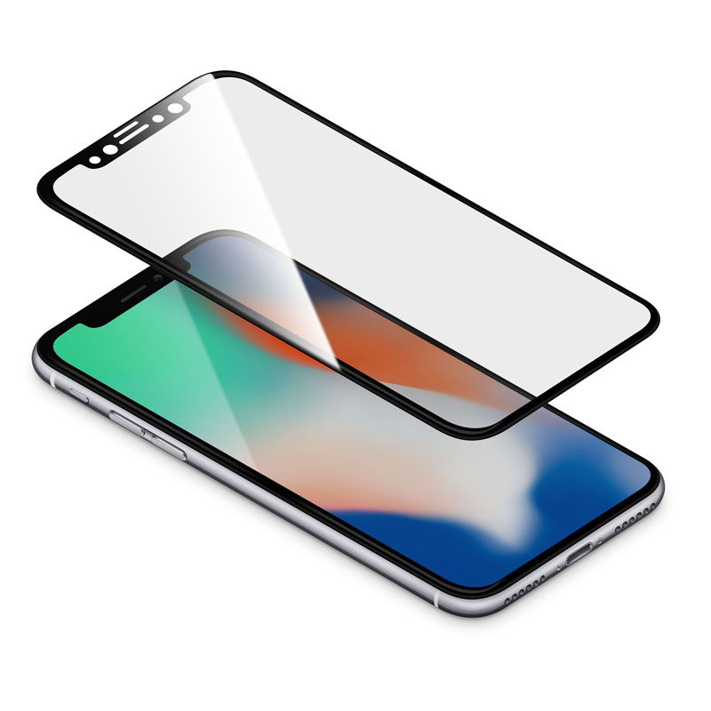 Apple XR toughened film iphoneXeXSMAX mobile phone protective film black edge full screen hard edge coverage glass front film HD