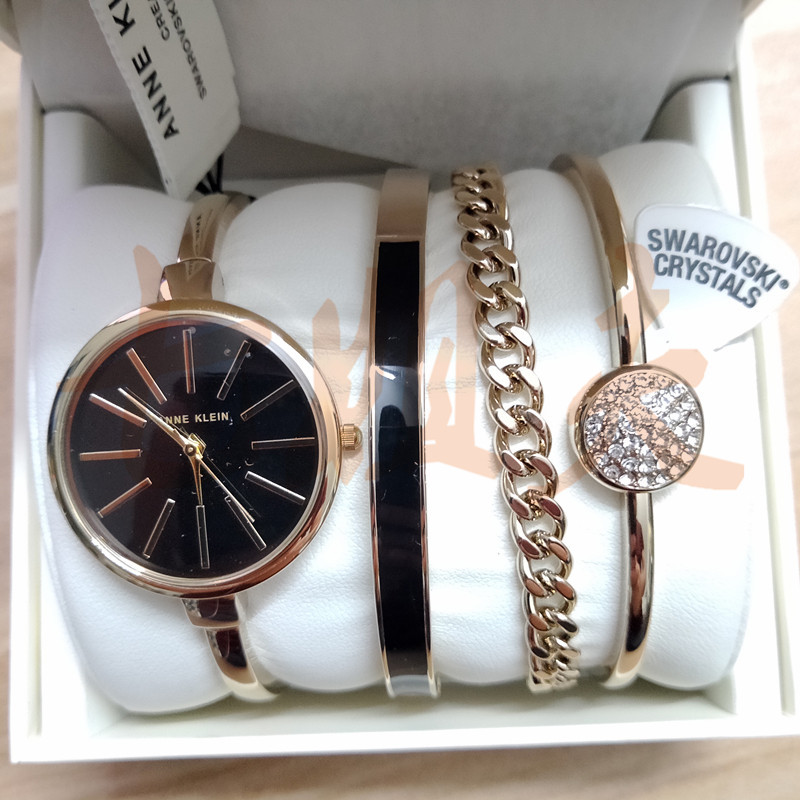 Meiya ANNE KLEIN Women's Ak Quartz Watch Bracelet Crystal Watch