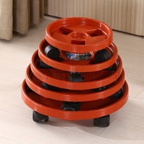 Removable flower pot tray with universal wheels GREEN OLE BALCONY BRACKET TURNTABLE SWING PIECE GARDEN BENTO CHASSIS WHEEL