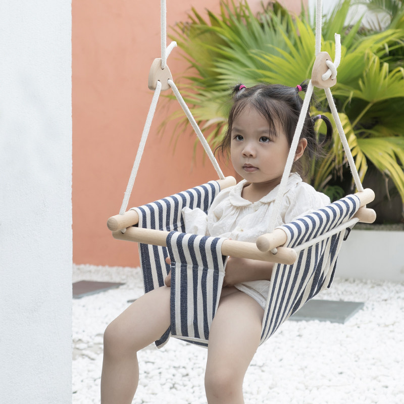 WOBOINNO baby swing indoor household hanging chair baby small hanging basket swing children baby fabric rocking chair