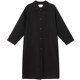 ສະບາຍດີ Canon Simple Raglan Sleeve Horn Button Windbreaker Jacket Women Spring 2024 New Loose Long Coat