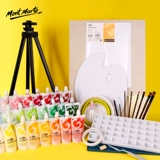 蒙玛特 Пигментированная гуашь, комплект для начинающих, детская кисть, художественный стаканчик для мытья кистей, 24 цветов