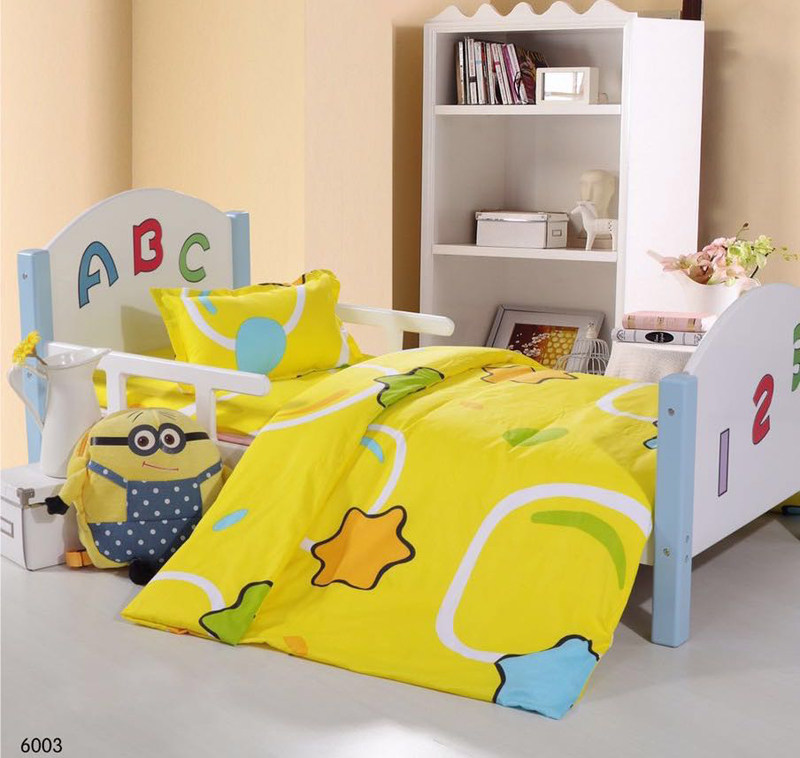 Kindergarten cotton bedding Children's bedding cartoon three-piece set customization