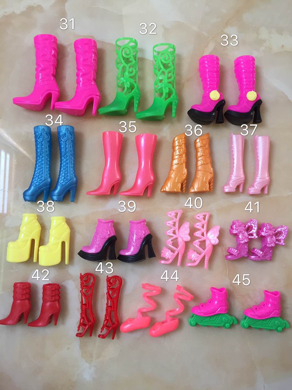 Đặc biệt cung cấp giày Barbie cao gót Công Chúa home pha lê giày trẻ em chơi nhà đồ chơi phụ kiện đồ chơi cho bé gái 2 tuổi