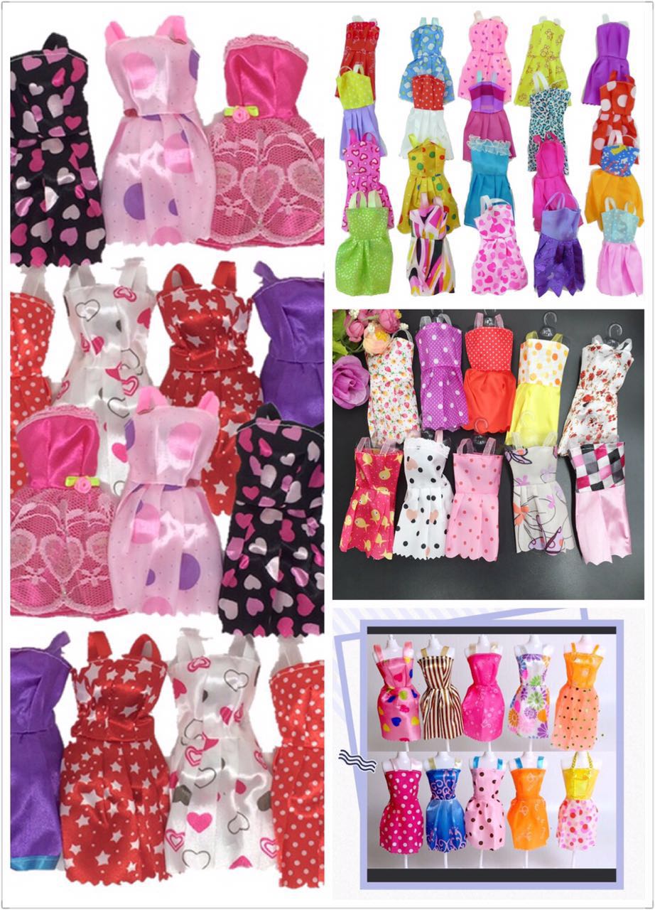 Barbie Cao Gót Công Chúa Home Pha Lê Giày Tote Quần Áo Váy Trang Sức Vòng Cổ Trẻ Em của Phụ Kiện Đồ Chơi búp bê elsa