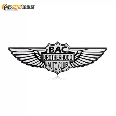 Car personality BAC wings car logo metal angel wing car sticker body sticker stereo tail label decorative fuel tank sticker