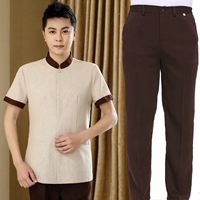 Желтая футболка, штаны, короткий рукав