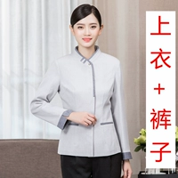 Женский светло -серый топ+брюки