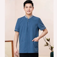 Синий, короткий рукав