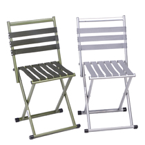 Folding chair Folding stool backrest Maza outdoor small stool Household portable small bench small chair Fishing stool