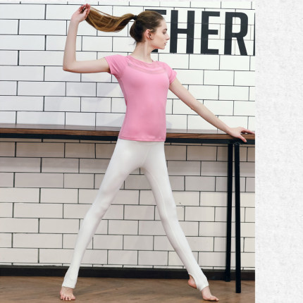 格宁高档短袖瑜伽服套装女2018新款夏踩脚裤